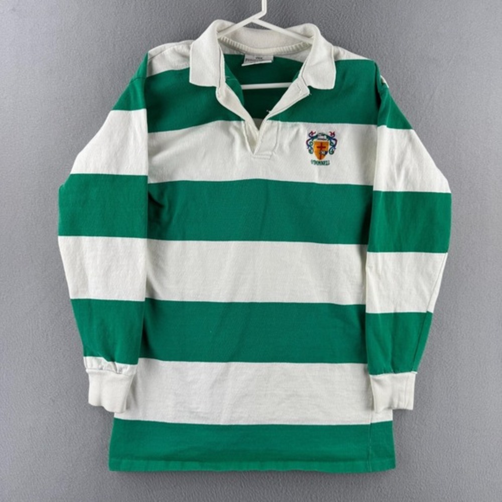 Vintage Odonnell IReland Rugby Shirt Mens Large Cotton Long Sleeve Made in USA